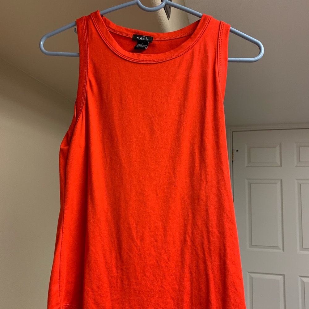 Red tank top
